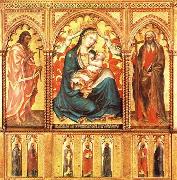 Taddeo di Bartolo, Virgin and Child with St John the Baptist and St Andrew